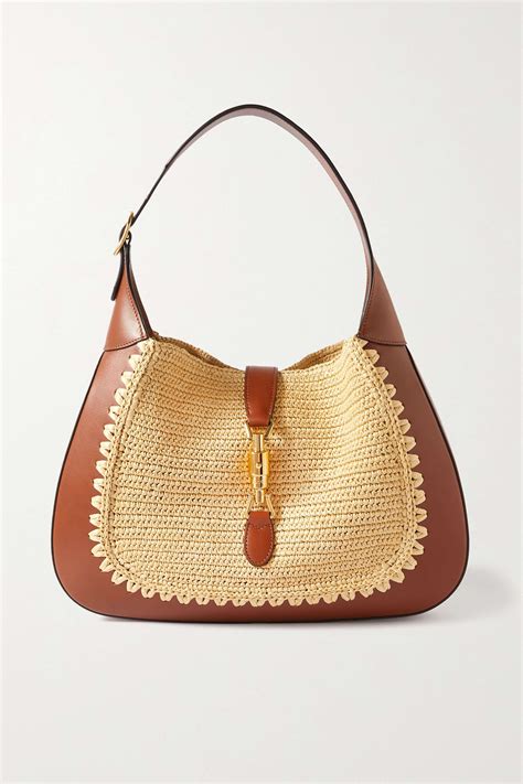 gucci beach raffia bags.